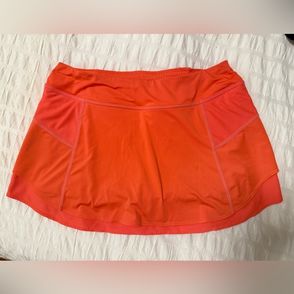 Athleta Orange Tennis Skirt Medium - Picture 1 of 3
